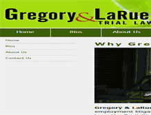 Tablet Screenshot of gregorylarue.com